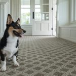 Dog on carpet | Leaf Floor Covering