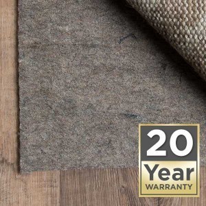 Rug pad twenty year warranty | Leaf Floor Covering