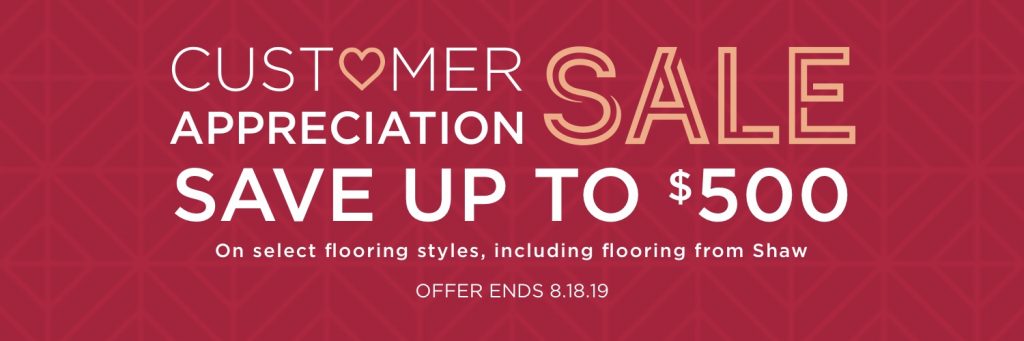 Customer appreciation sale | Leaf Floor Covering