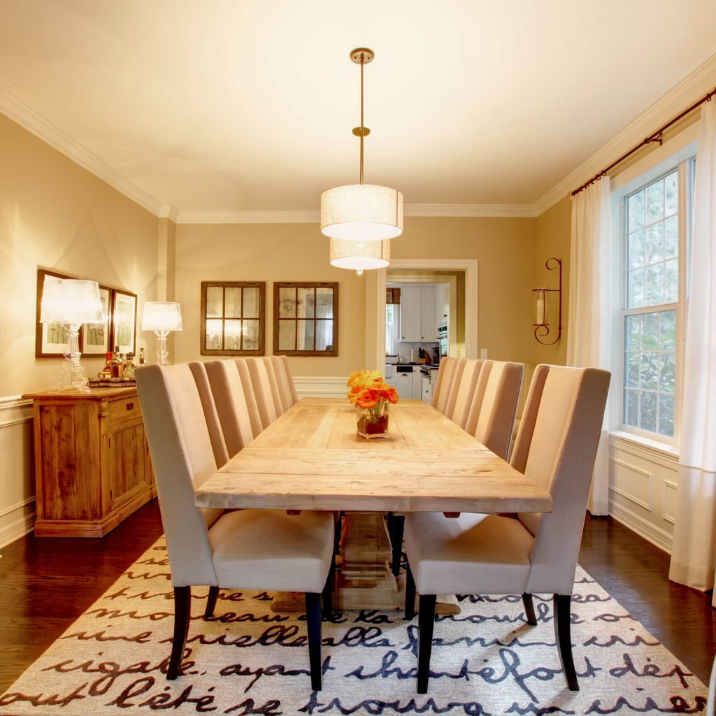 Choosing the Best Rug for Your Dining Room | Leaf Floor Covering