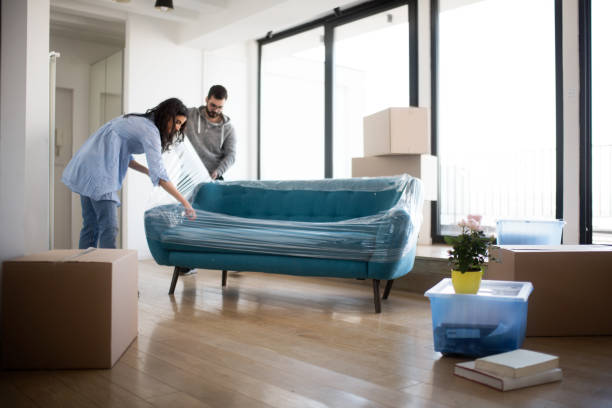 Couple with sofa | Leaf Floor Covering