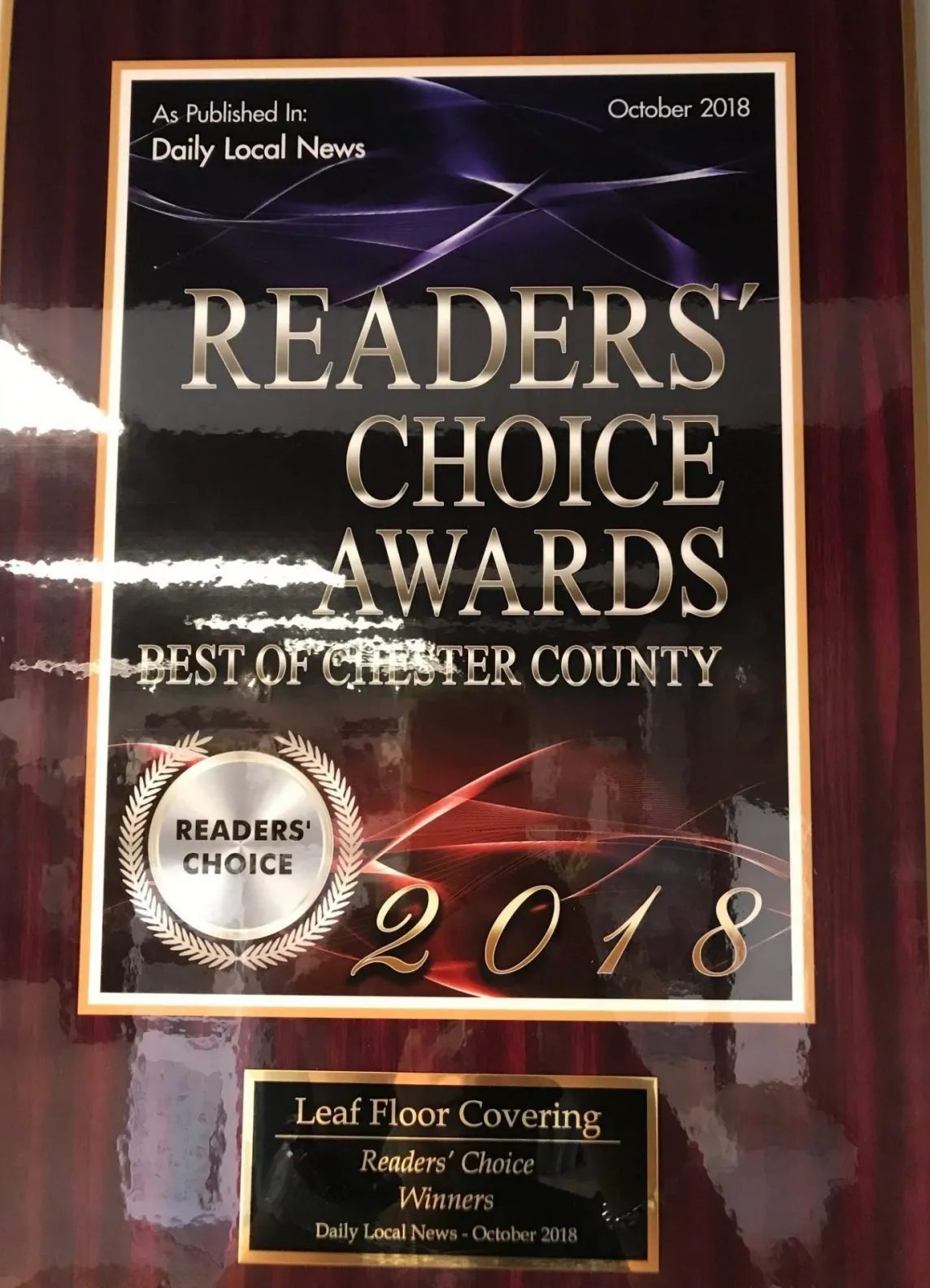 Readers choice award | Leaf Floor Covering